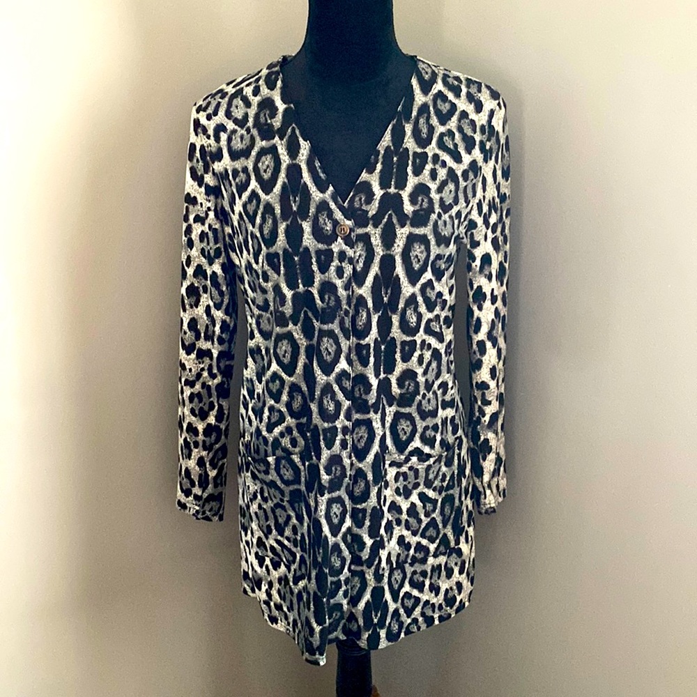 Leopard print cardigan